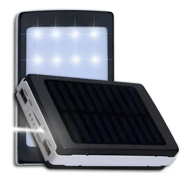 Портативное зарядное устройство с фонариком Solar Power Bank 50000 mAh ∙ Зарядное устройство Power Bank Solar 50000 mAh с LED фонарём 57394 фото